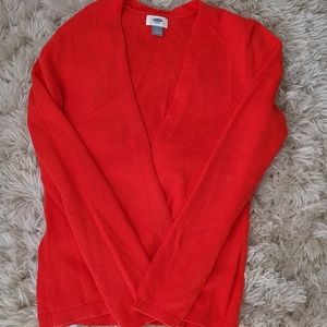 Old Navy Orange cardigan sweater